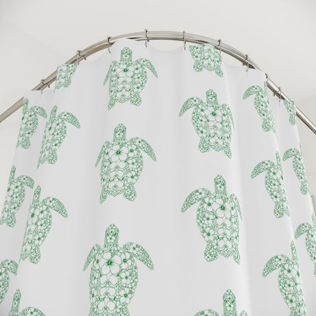 Fun Sea Turtle Shower Curtains - Coastal Bathroom Decor