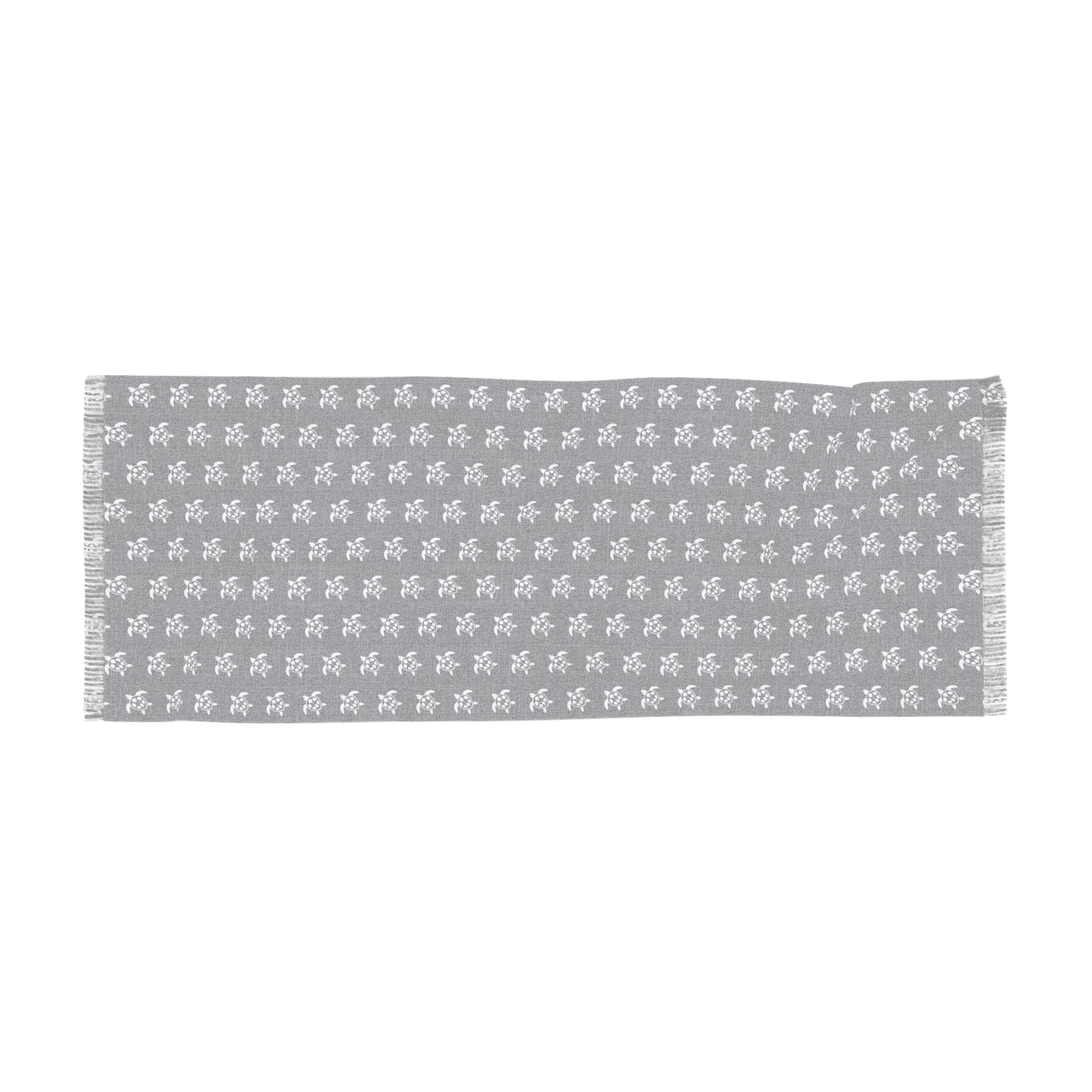 Navy and White Sea Turtles Light Scarf