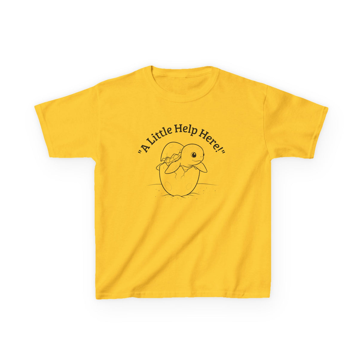 Kids Cute Baby Sea Turtle Hatching Cartoon Tee, Kids T-Shirt, Sea Turtle Apparel, Animal Lover Shirt, Children's Clothing