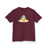 Kids Cute Baby Sea Turtle Sand Castle Cartoon Tee - 8 colors