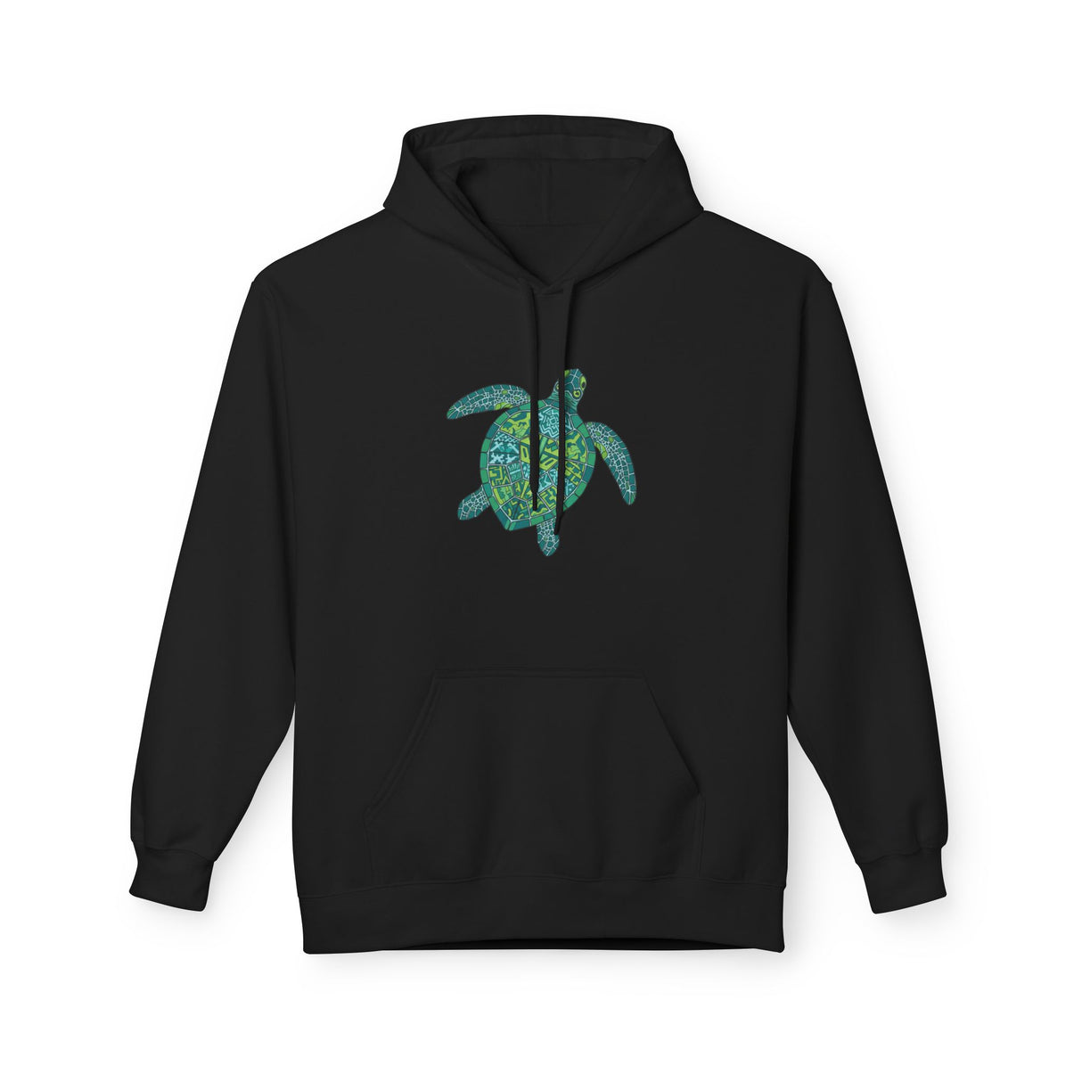 Teal Tribal Sea Turtle Hoodie -  Sea Turtle Sweatshirt - 6 Colors