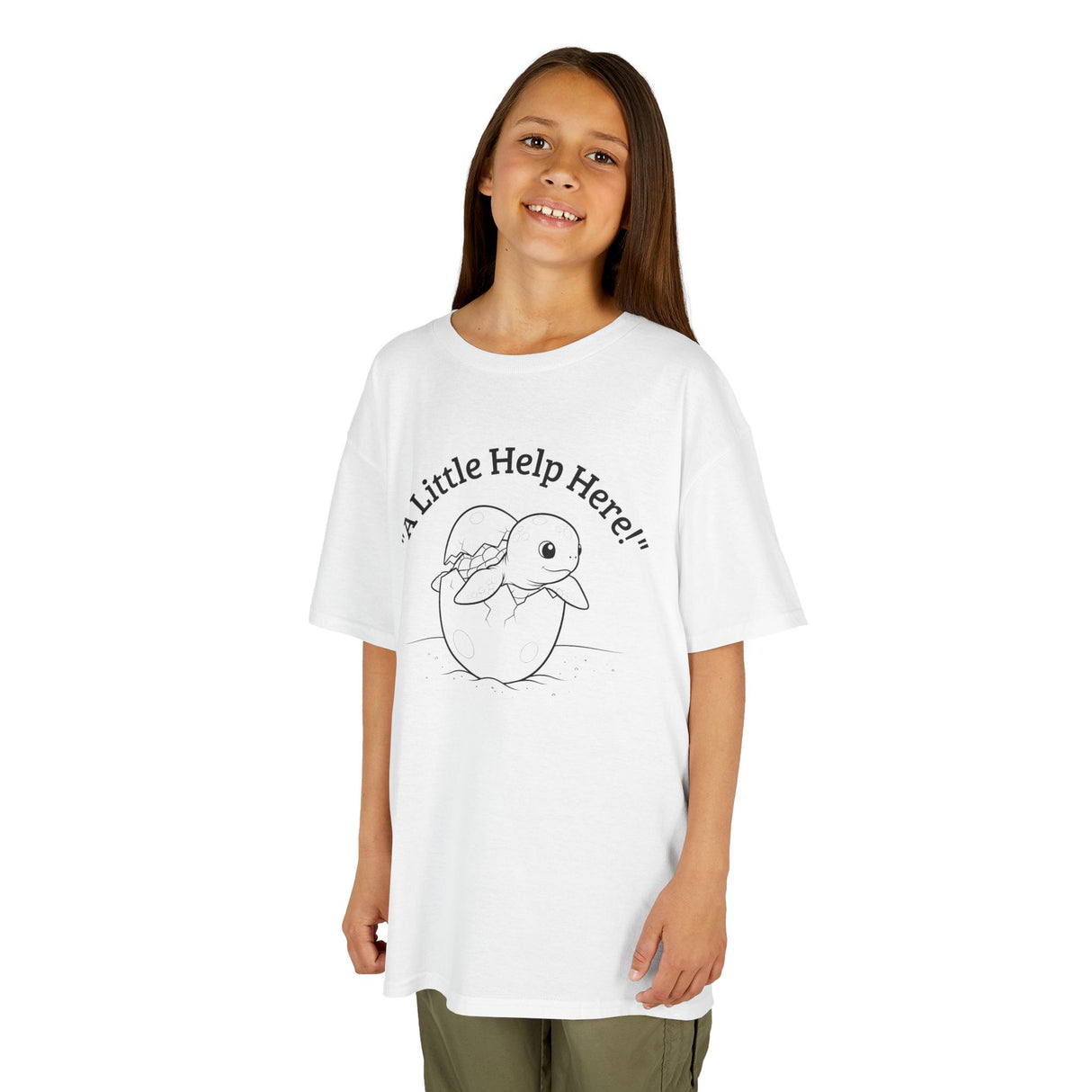 Kids Cute Baby Sea Turtle Hatching Cartoon Tee, Kids T-Shirt, Sea Turtle Apparel, Animal Lover Shirt, Children's Clothing