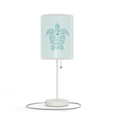 Blue Tropical Flower Sea Turtle Pattern Table Lamp