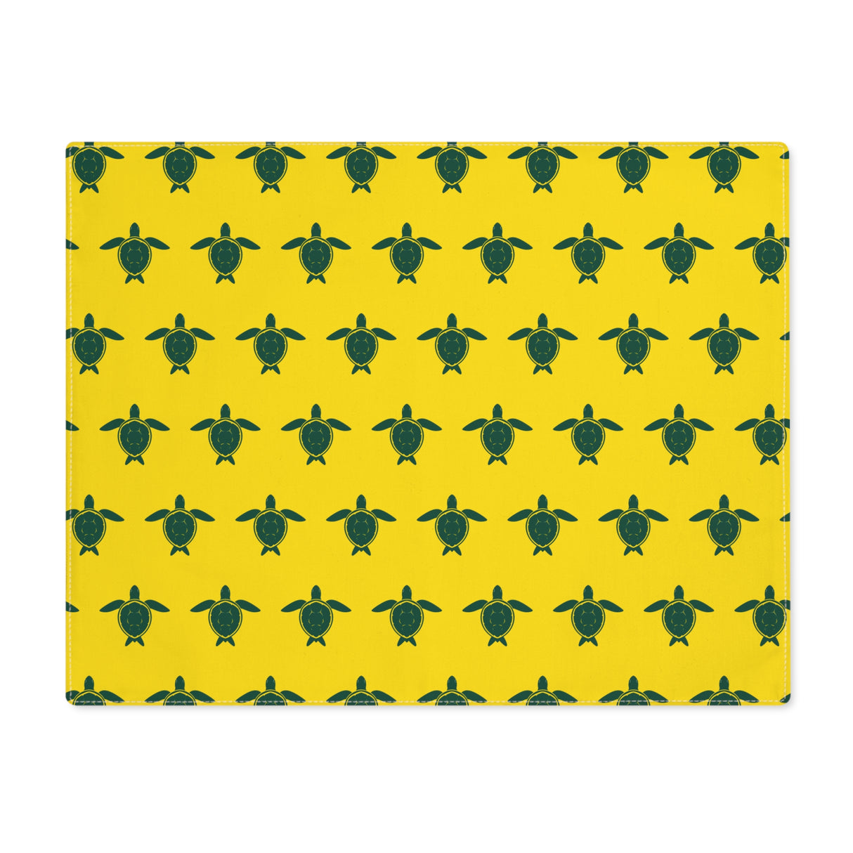 Bright Yellow Sea Turtle Pattern Placemat