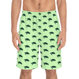 Turtle Print Men's Board Shorts, Beachwear, Swimwear, Summer Fashion, Beach Gifts, Casual Shorts