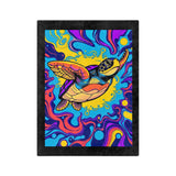 Colorful Sea Turtle-Themed Velveteen Microfiber Blanket - 3 Sizes