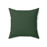 Dark Green Tiki Art Sea Turtle Faux Suede Pillow - 4 sizes