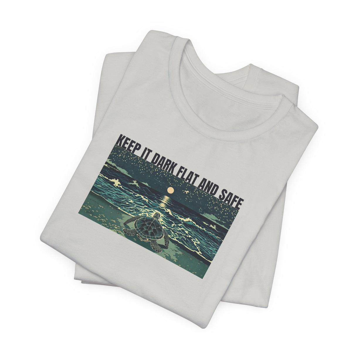 Keep It Dark Flat Safe Ink Art Sea Turtle Tee - 6 Colors Light