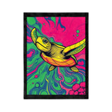 Swirling Sea Turtle-Themed Velveteen Microfiber Blanket - 3 Sizes