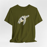 White and Gray Collage Sea Turtle Tee - 6 colors