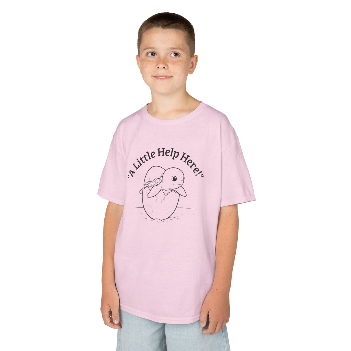 Kids Cute Baby Sea Turtle Hatching Cartoon Tee, Kids T-Shirt, Sea Turtle Apparel, Animal Lover Shirt, Children's Clothing