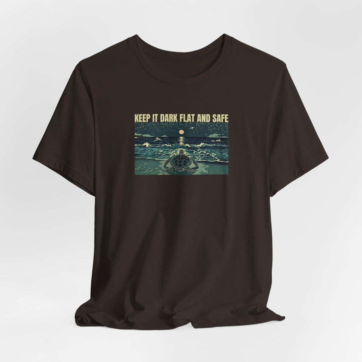 Keep It Dark Flat Safe Ink Art Sea Turtle Tee - 5 Colors Dark