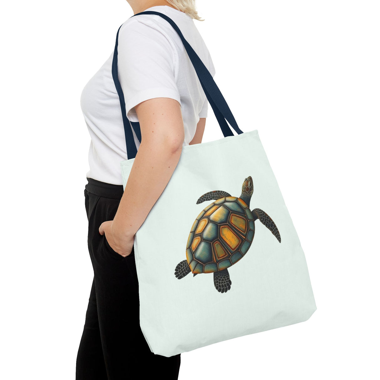 Oil Art Sea Turtle Tote Bag - 3 sizes