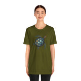Oil Paint Green and Blue Sea Turtle Graphic Tee - 6 Colors