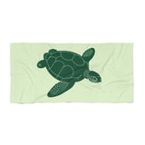 Gliding Green Sea Turtle Beach Towel