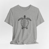 Intricate Black Ink Sea Turtle Graphic Tee - 7 Colors