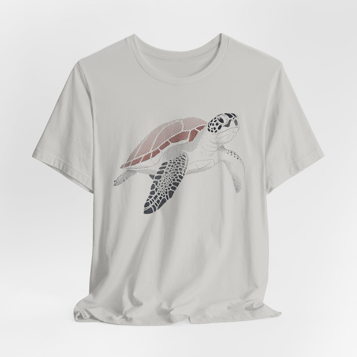 Maroon HalfTone Sea Turtle Graphic Tee - 4 Colors