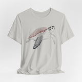 Maroon HalfTone Sea Turtle Graphic Tee - 4 Colors