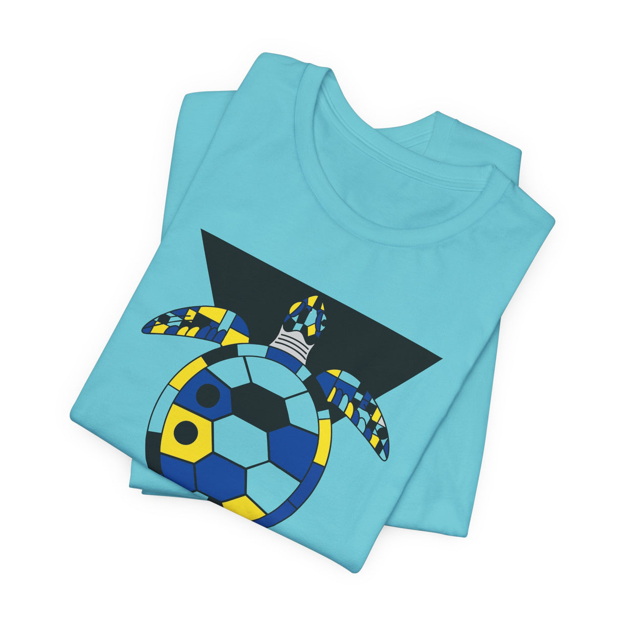 Bauhaus Blue Yellow Black Sea Turtle Graphic Tee - 5 Colors