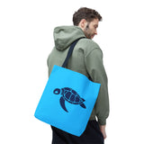 Blue Sea Turtle Icon Tote Bag - 3 sizes