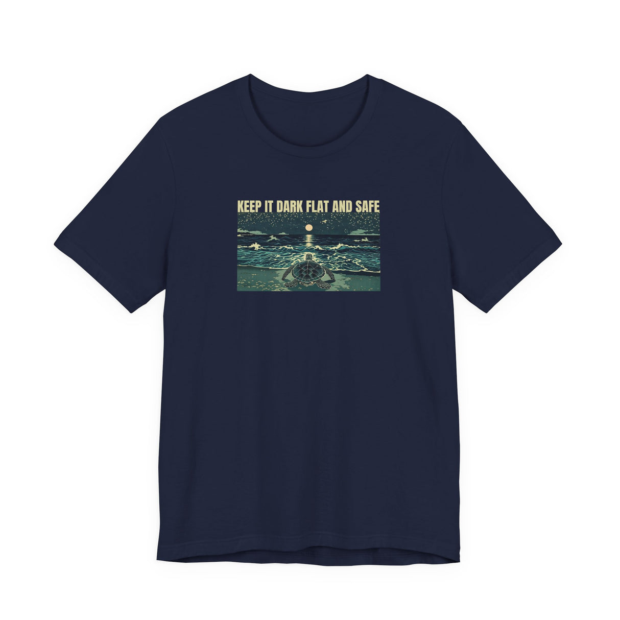Keep It Dark Flat Safe Ink Art Sea Turtle Tee - 5 Colors Dark