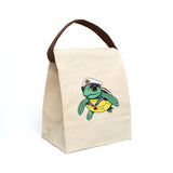 Colorful Sailor Sea Turtle Lunch Bag - Reusable Canvas Lunch Bag