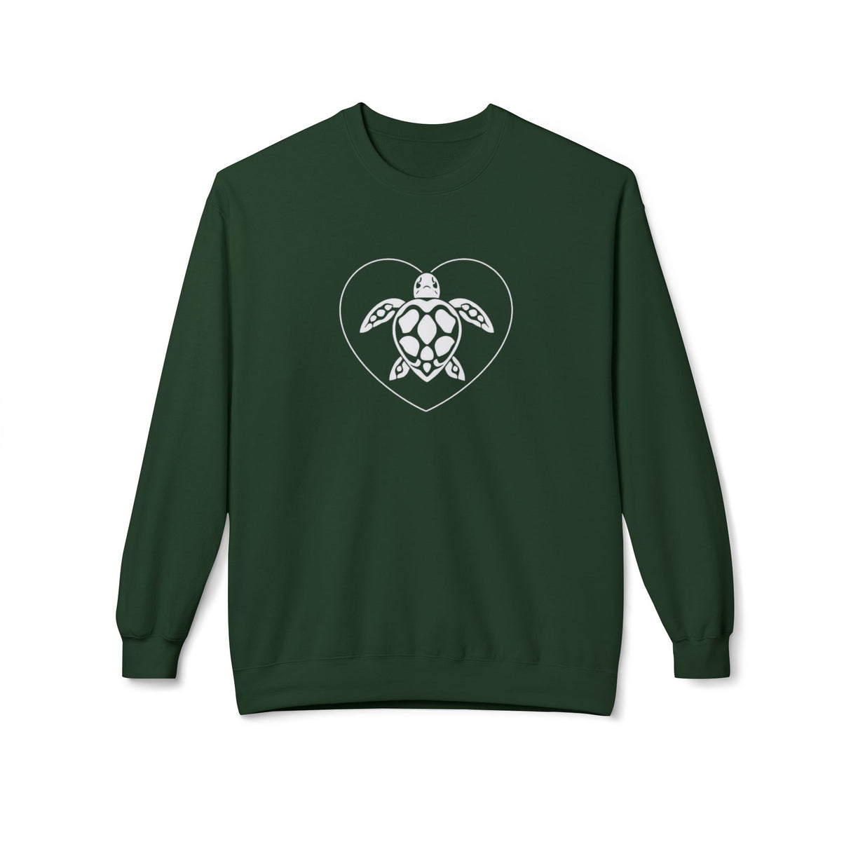 White Heart Sea Turtle Sweatshirt - 7 colors