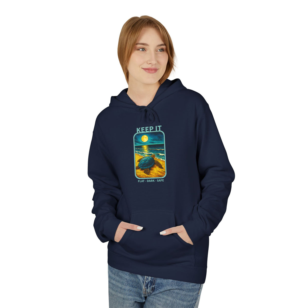 Keep It Flat Dark Safe Sea Turtle Hoodie - Sea Turtle Sweatshirt - 6 Colors