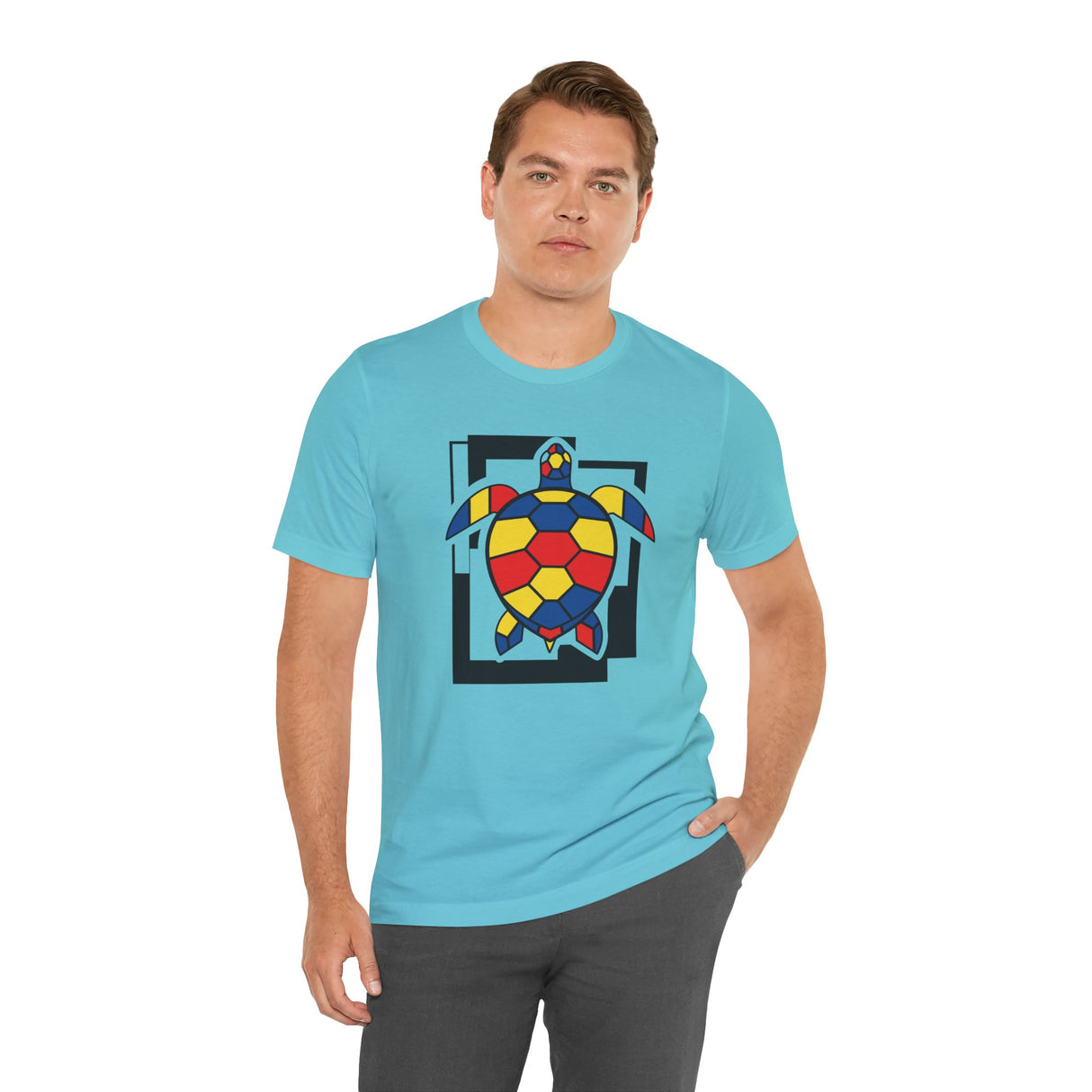 Bauhaus  Red Blue Yellow Sea Turtle Graphic Tee - 6 Colors