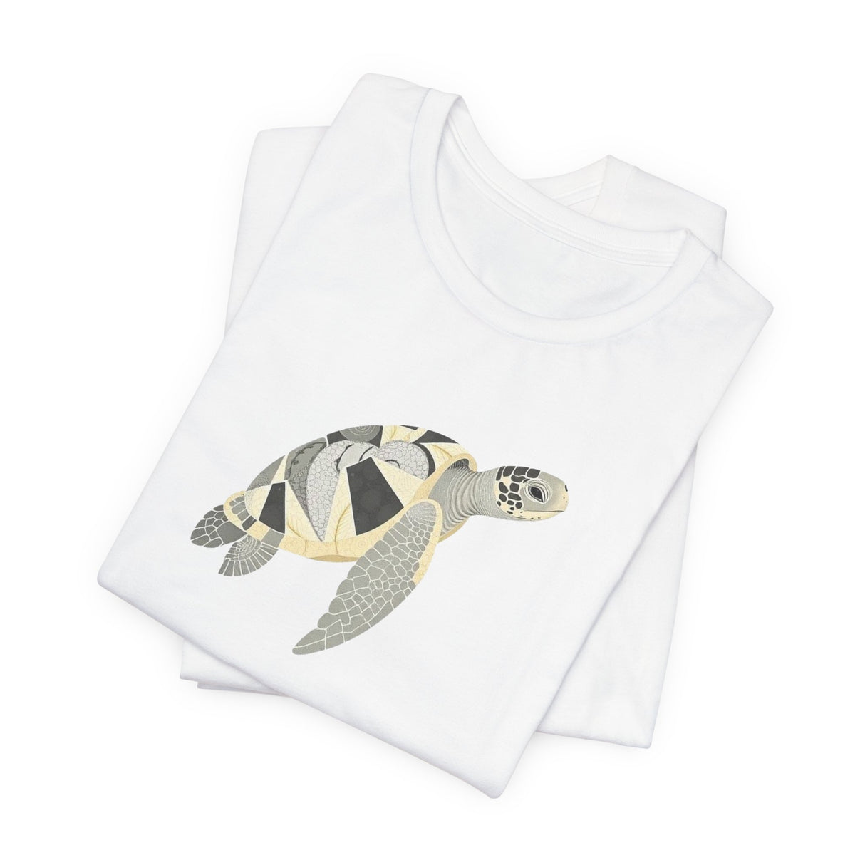 White and Gray Collage Sea Turtle Tee - 6 colors