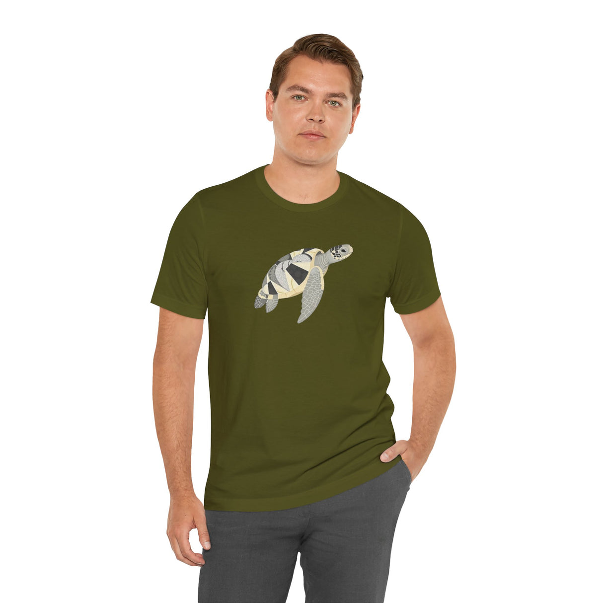White and Gray Collage Sea Turtle Tee - 6 colors