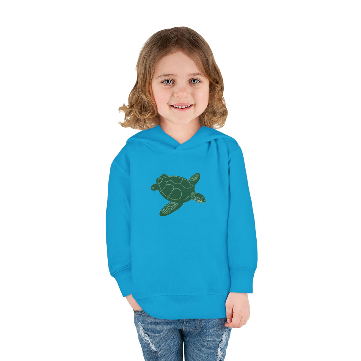 Toddler Gliding Sea Turtle Hooded Sweatshirt - 4 Colors