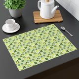 Light Green and Yellow Abstract Sea Turtle Pattern Placemat