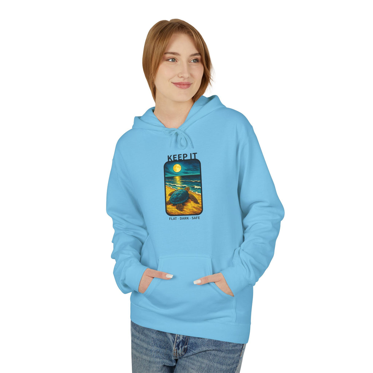 Keep It Flat Dark Safe Sea Turtle Hoodie - 7 Colors