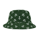 Green and White Print Sea Turtle Pattern Bucket Hats - Large Sizes Available