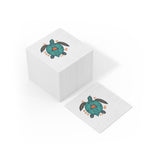 Blue Boho Tropical SeaTurtle-Themed Cocktail Napkins