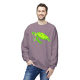 Neon Green Sea Turtle Sweatshirt