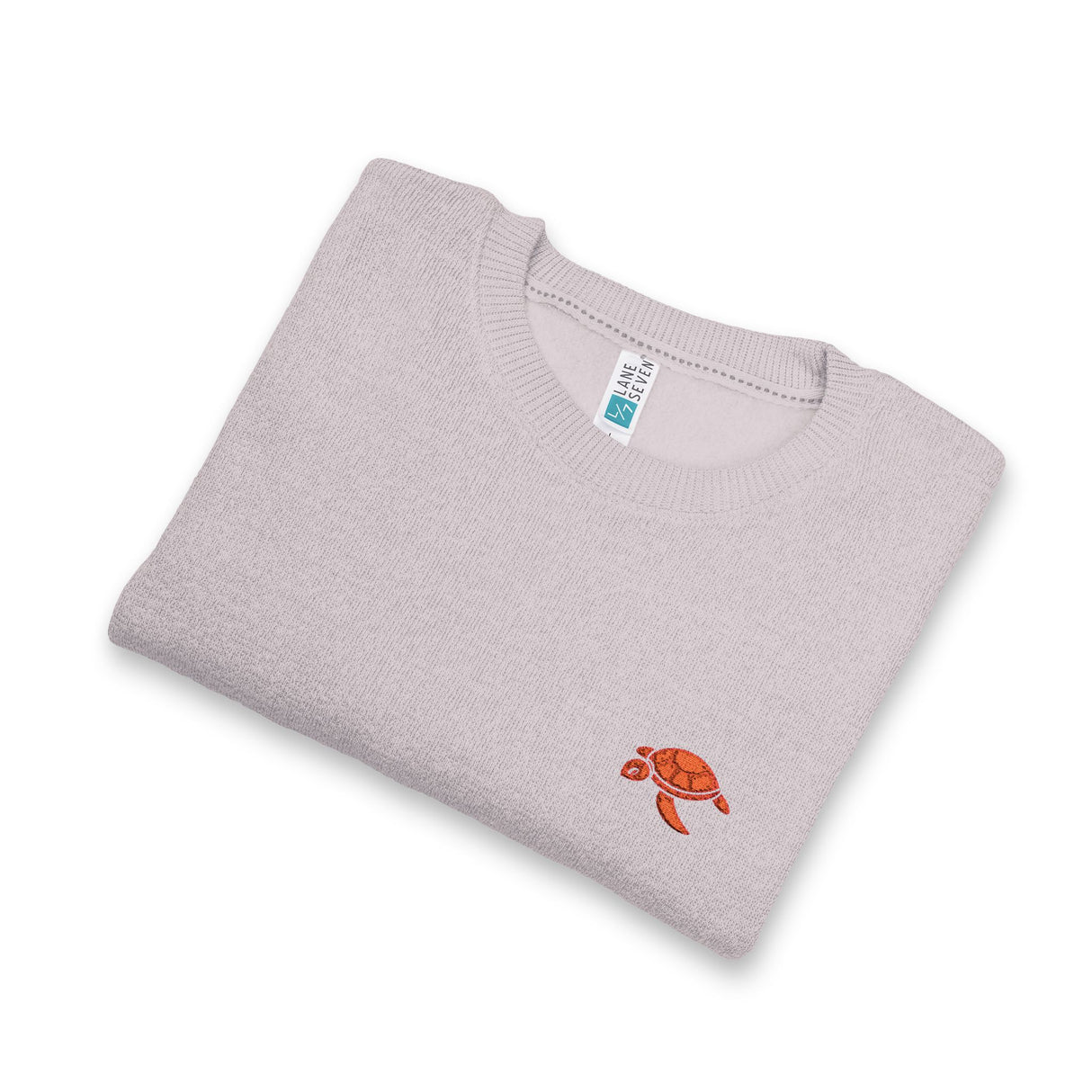 Unisex Orange Sea Turtle Embroidered Crewneck Sweatshirt - 4 colors