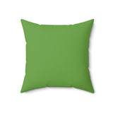Green Mod Art Sea Turtle Faux Suede Pillow - 4 sizes