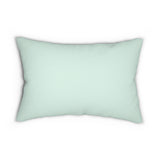 Sea Green Island Inspired Sea Turtle Lumbar Pillow