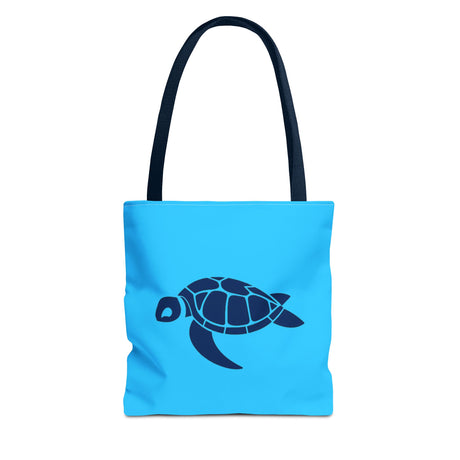 Blue Sea Turtle Icon Tote Bag - 3 sizes