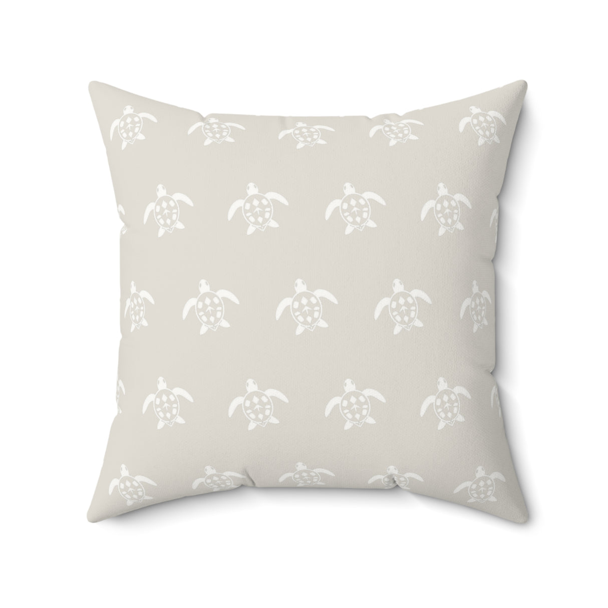 Off White Momchrome Sea Turtle Pillow, Faux Suede Pillow - 4 sizes