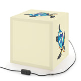 Blue Collage Sea Turtle Geometric Light Cube Lamp