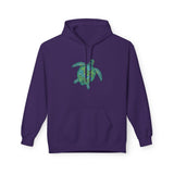 Teal Tribal Sea Turtle Hoodie -  Sea Turtle Sweatshirt - 6 Colors
