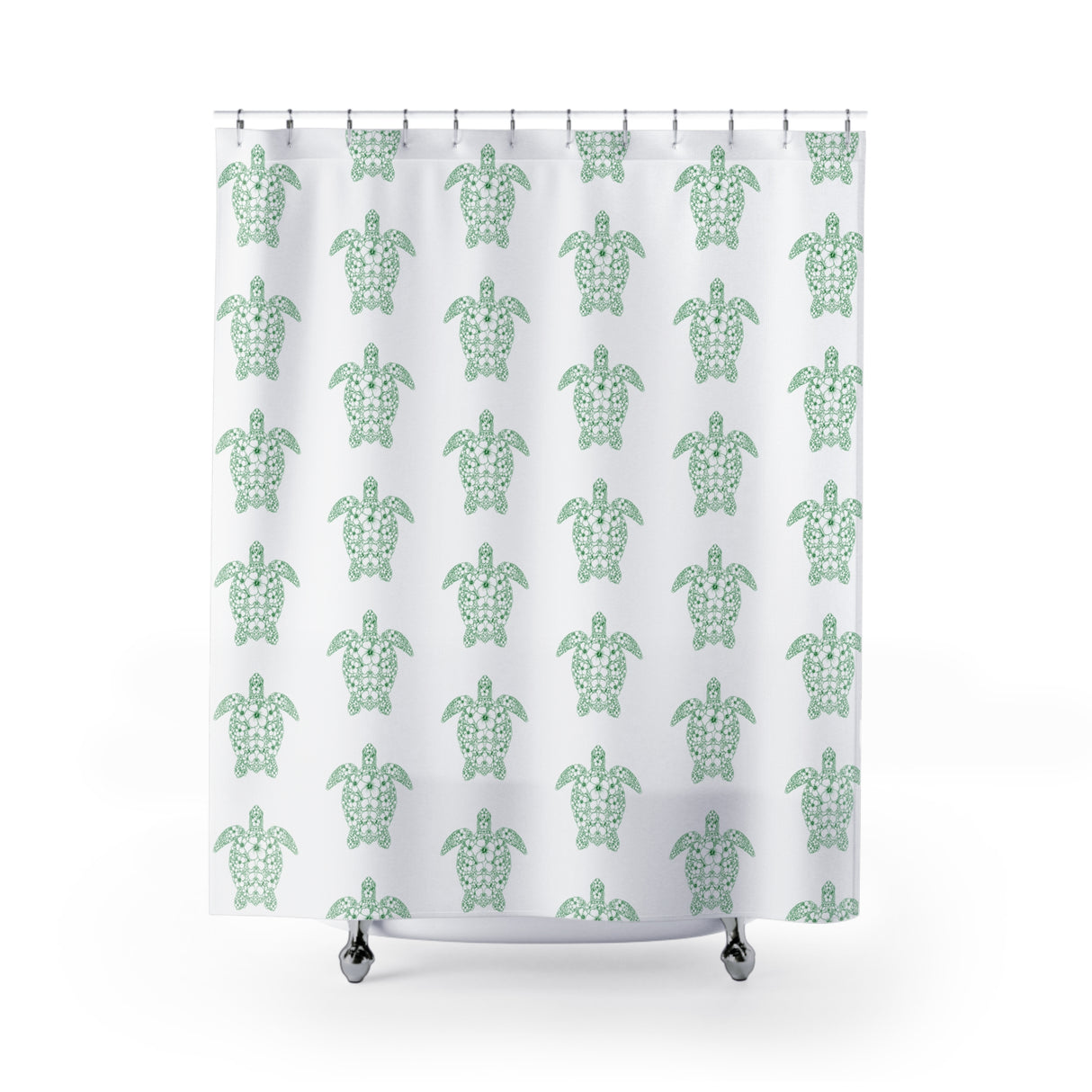 Fun Sea Turtle Shower Curtains - Coastal Bathroom Decor