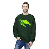 Neon Green Sea Turtle Sweatshirt