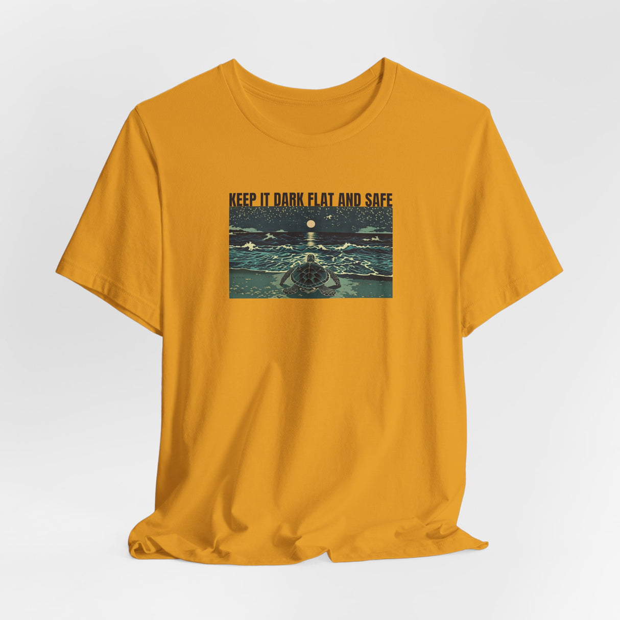Keep It Dark Flat Safe Ink Art Sea Turtle Tee - 6 Colors Light