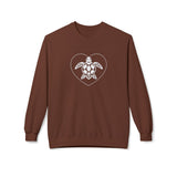 White Heart Sea Turtle Sweatshirt - 7 colors