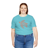Orange Tribal Sea Turtle Graphic Tee - 6 Colors