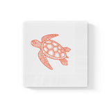 Orange Tropical SeaTurtle-Themed Cocktail Napkins
